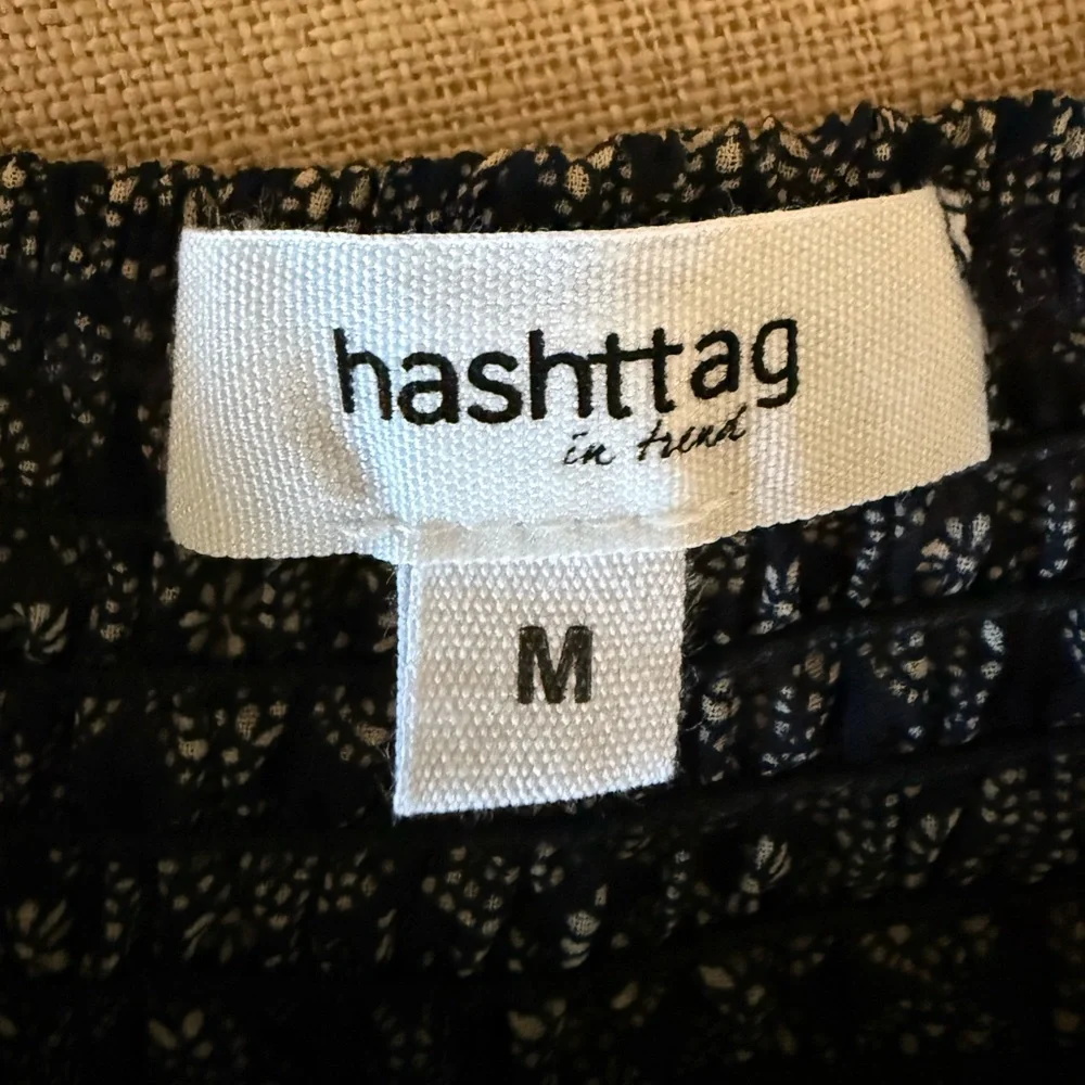 Hashttag Navy Blue Patterned Women's Skirt